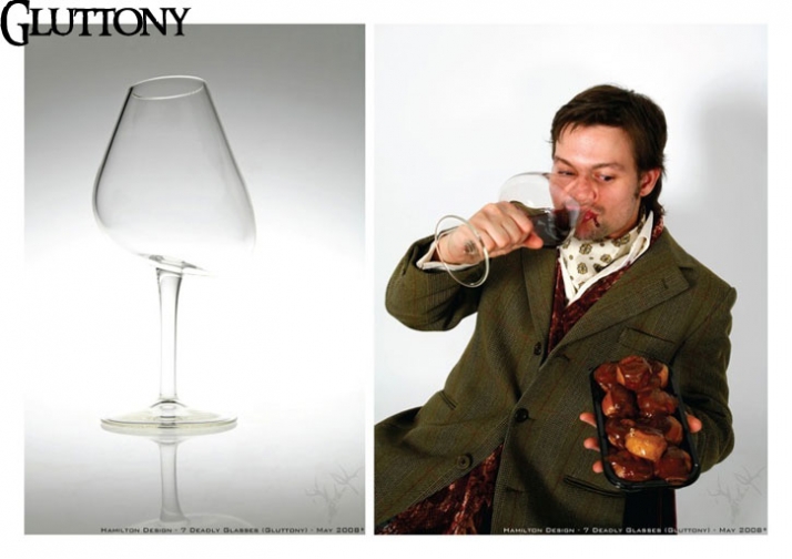 7 Wine Glasses for 7 Deadly Sins
