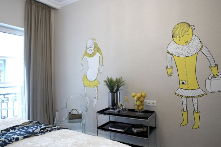 room-Graffiti by b. for BABYGRAND Hotel in AThens/GR /// photo © b.// Courtesy The Breeder