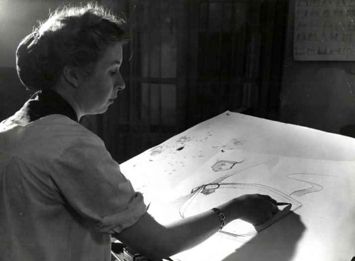 Mrs. Dedryver, designer at Delvaux from 1946 until 1956 © Photography Agence Belgo Presse BXL