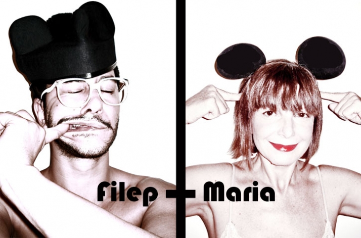 self portrait of Filep Motwary &amp;amp;  Maria Mastori by Filep MotwaryImages courtesy of Filep Motwary