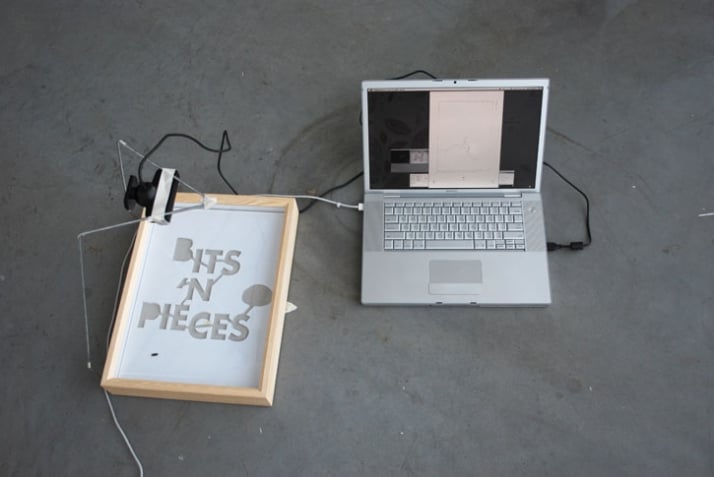 Debug : an experimental machine that prints artwork with the help of insects // designed by Edhv for Bits n&#039; Pieces exhibition