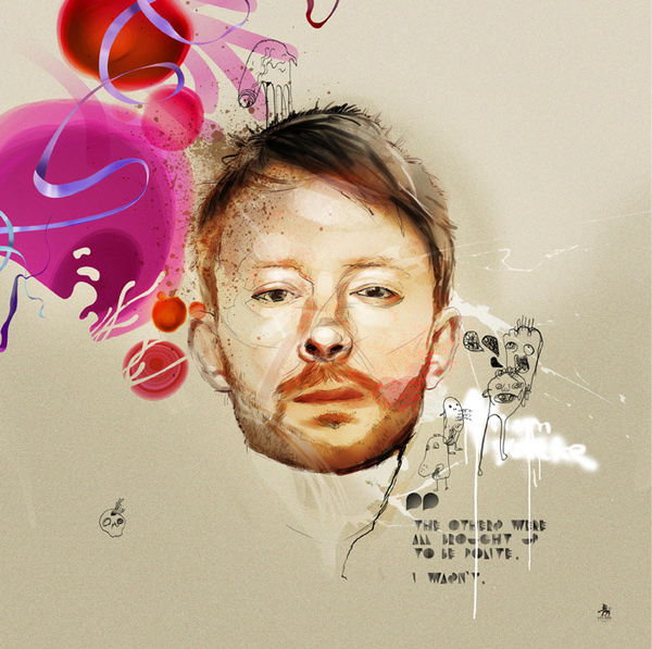 Radiohead&#039;s singer Thom Yorke by Kxx