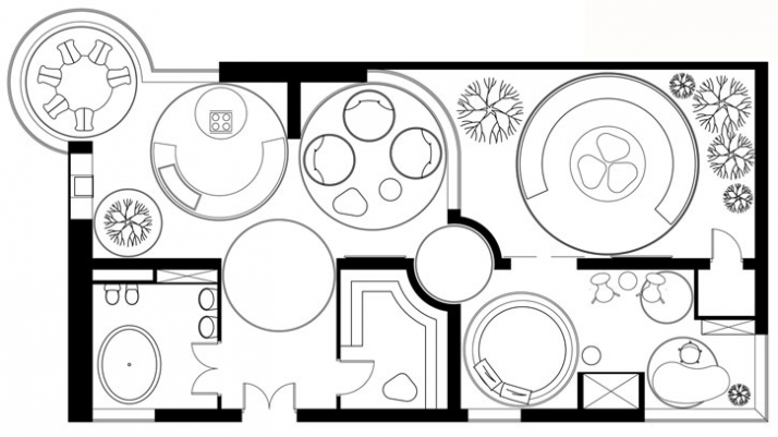 Floor plan // Image Courtesy of Sergery Mahno