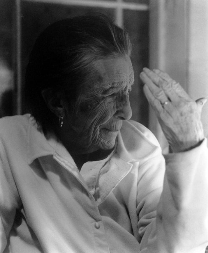 Louise Bourgeois, 2003. Photo: Nanda Lanfranco