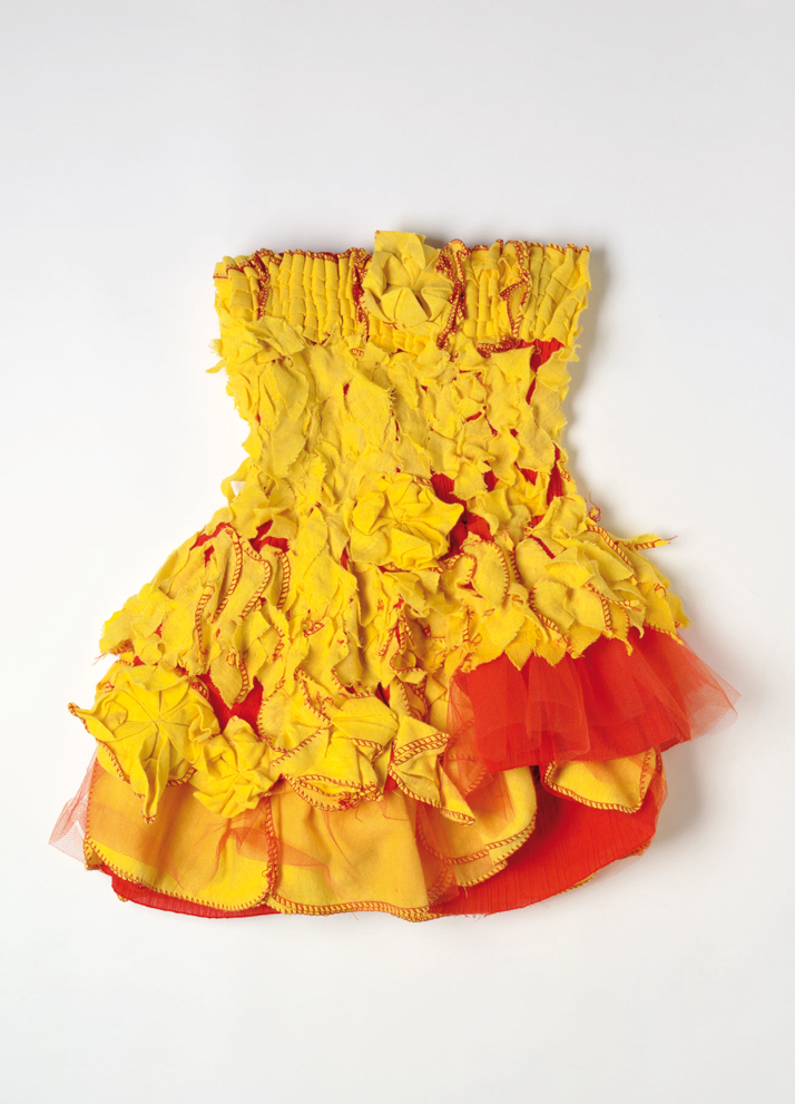 &#039;Yellow Lotus Dress&#039; by Luxumi Sridharan, photo by Richard Bowyer 