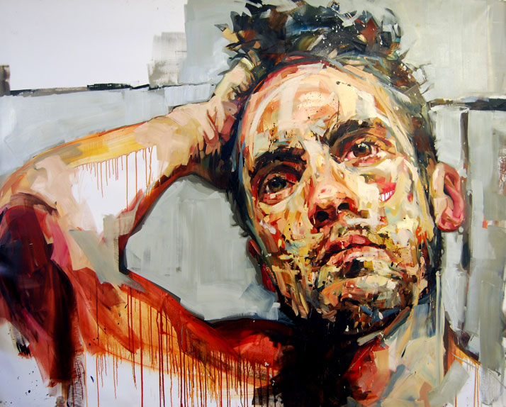 © Andrew Salgado // Trust (Self-Portrait I) , 2012 Oil on canvas // 160x210cm