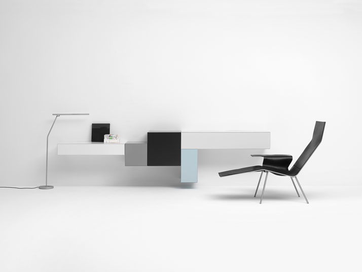 Leather Lounge Chair, design Maarten Van Severen, 2004Vision elements, design Pierre Mazairac &amp;amp; Karel Boonzaaijer, 1985photo © PASTOE