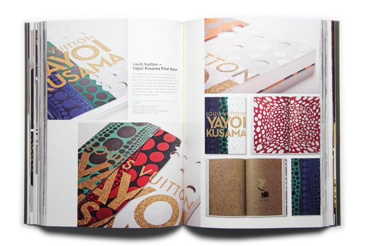 Louis Vuitton / Yayoi Kusama Fine Book (2012).Picture of the project featured inside the GOLD &amp; SILVER book © Viction:ary.