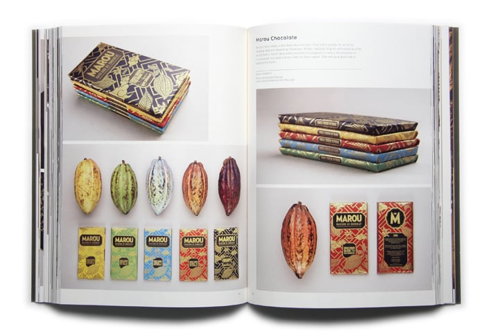 Marou Chocolate by Rice creative. Photo: Arnaud De Harven. Client: Marou Faiseurs De Chocolat.Picture of the project featured inside the GOLD &amp; SILVER book © Viction:ary.