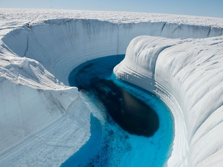 Ice Canyon, Greenland.photo © James Balog, National Geographic.