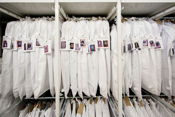 Storage in The Clothworkers’ Centre for Textile and Fashion Study and Conservationphoto © Victoria and Albert Museum, London.