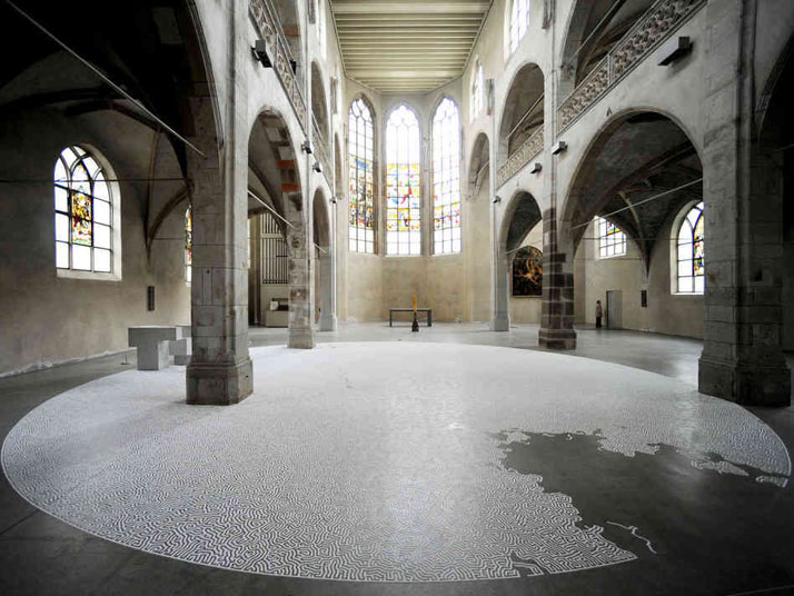 Motoi Yamamoto, LabyrinthsaltDiameter 12ï½Solo Exhibition: Salz / Kunst-Station St. Peter Cologne, GermanyApril - June, 2010