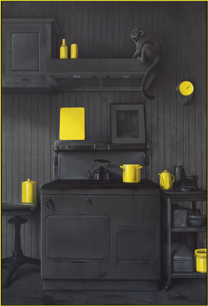 Eckart Hahn, Kitchen, 2014. Acrylic on canvas, 190 x 130 cm. Photo courtesy of Wagner + Partner Berlin.