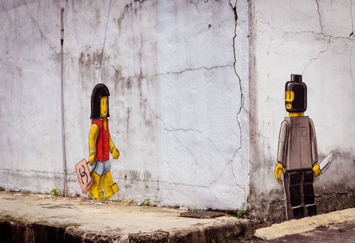 Lego, Johor Baru 2013. Photo courtesy of Ernest Zacharevic.