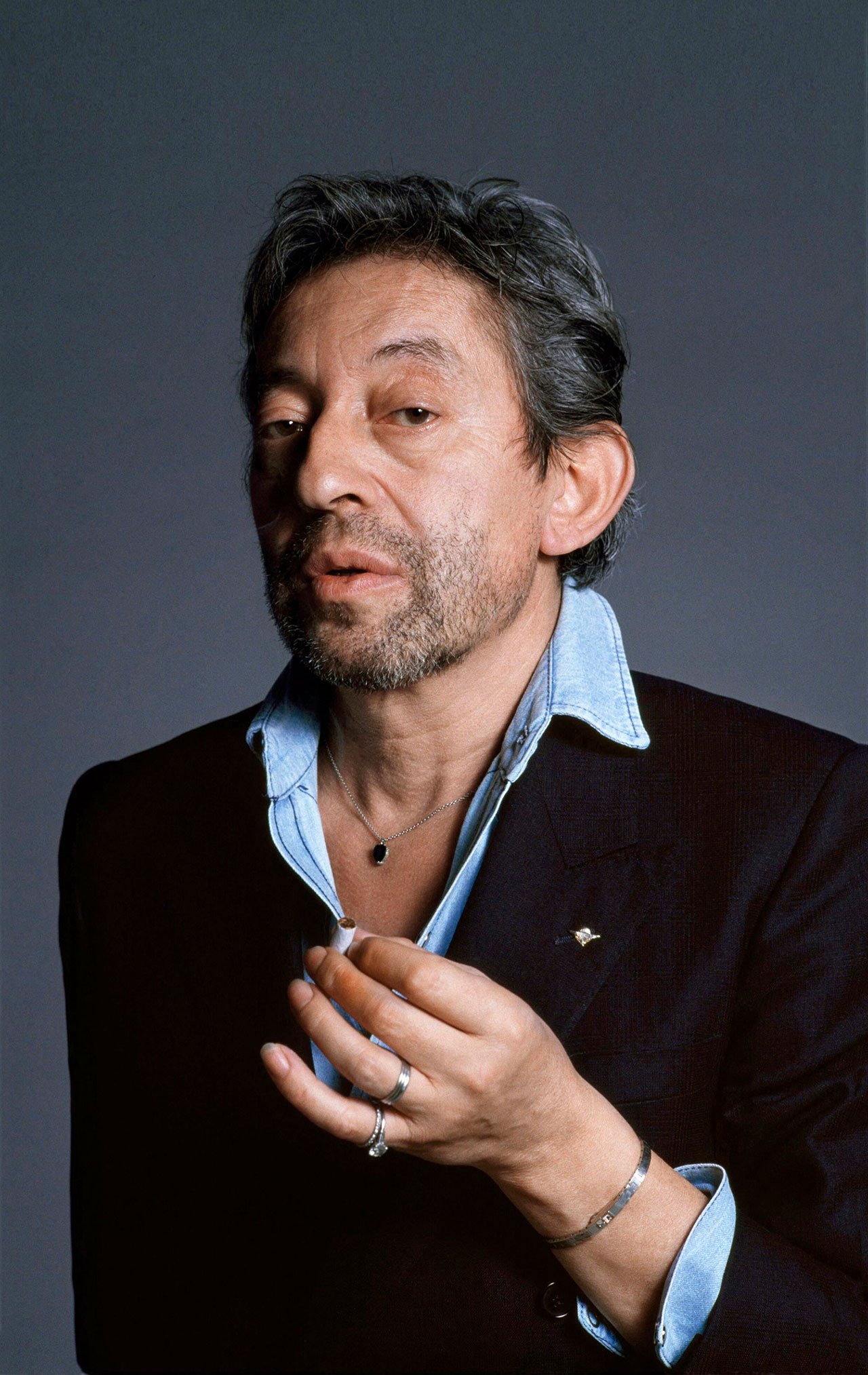 Portrait of Serge Gainsbourg by Tony Frank.