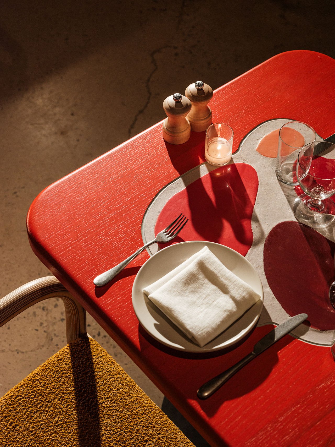 "Floating Tile Tables" by Mary Heilman.
Photography by Dave Watts.