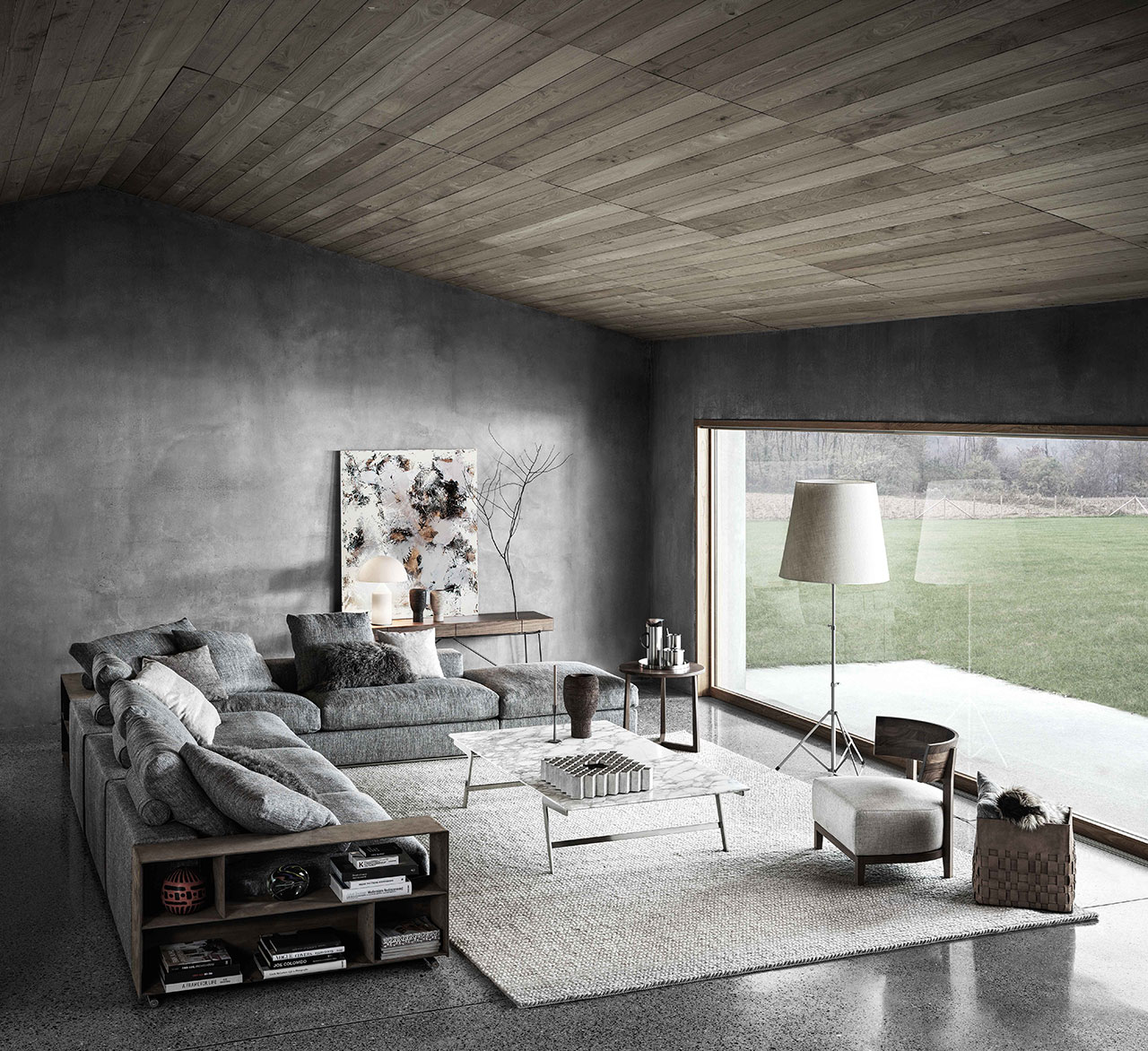 Groundpiece sofa by Antonio Citterio for Flexform. Photo © Flexform.