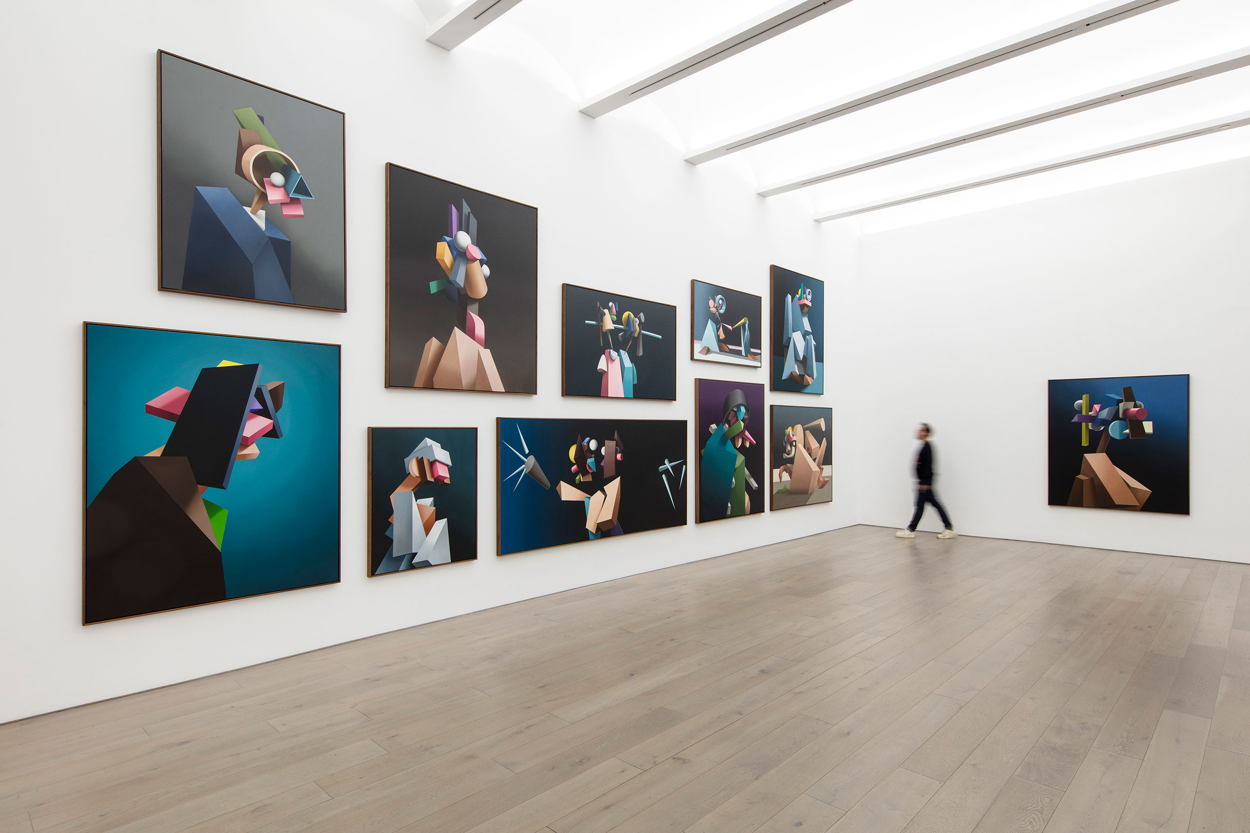 View of the exhibition "EMOTIONAL MOONSCAPES " at Perrotin New York, 2024.Photography by Guillaume Ziccarelli.Courtesy of the artist and Perrotin.