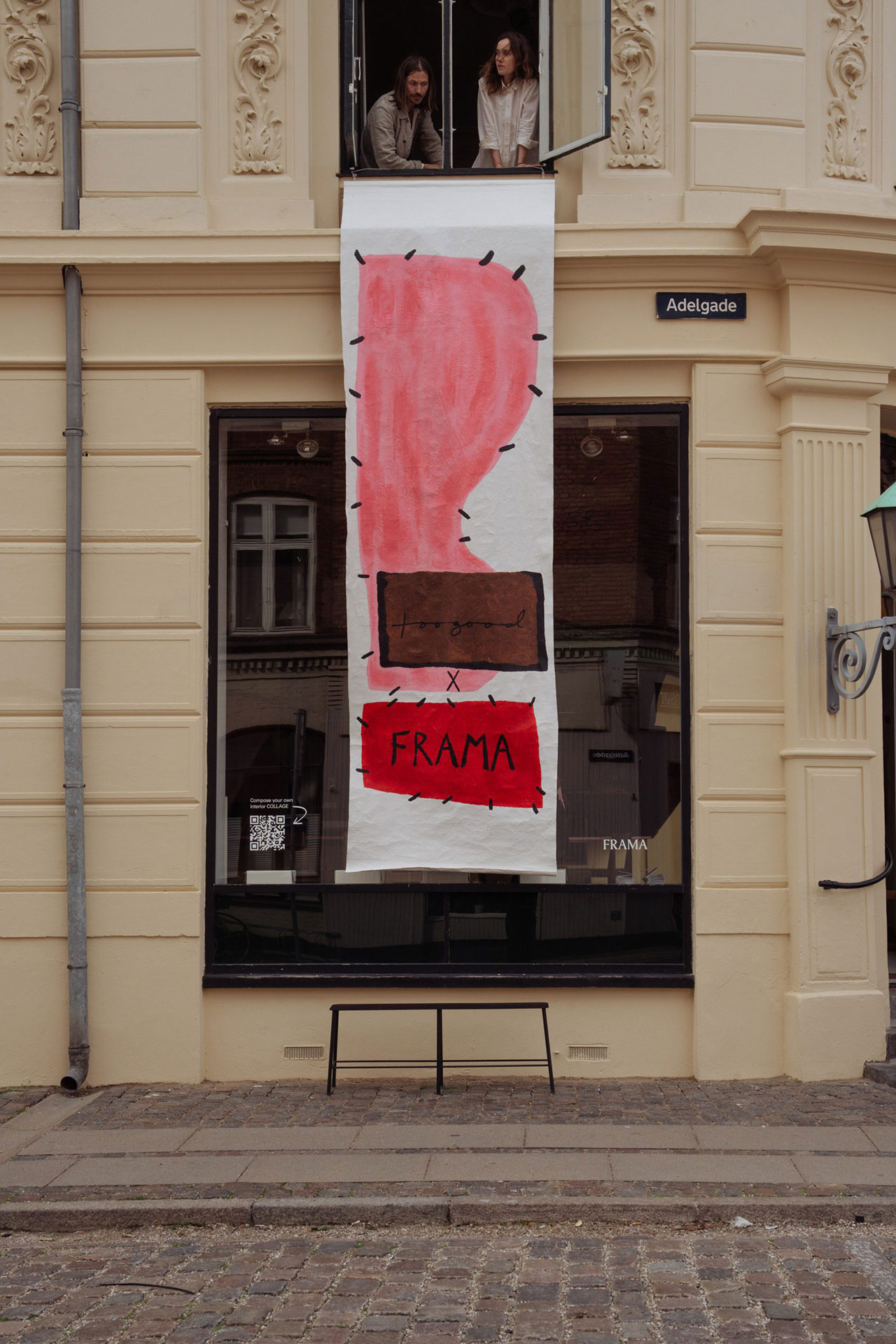 FRAMA and Toogood collaborated on an exhibition at FRAMA’s flagship store, presenting an amplified view of sharing a meal. Expanding on FRAMA’s adjoining eatery, Apotek 57, they invited visitors to dine throughout the space on tactile sculptures. photo © FRAMA.