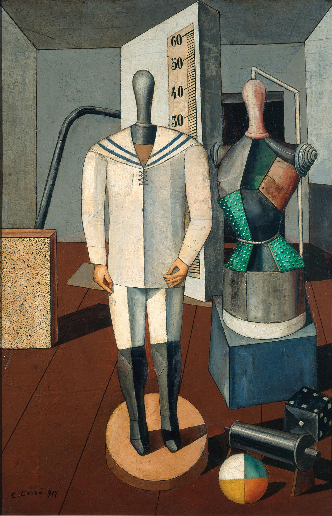 Madre e Figlio (1917) by Carlo Carra.