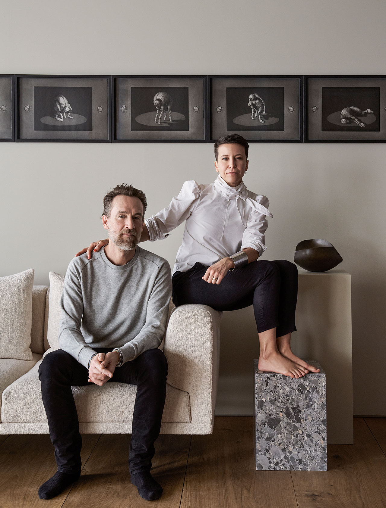 Photography by Adrian Gaut. Styling by Colin King. © Vipp
Portrait of Sofie Christensen Egelund, 3rd generation Vipp-owner and her husband Frank Christensen Egelund.