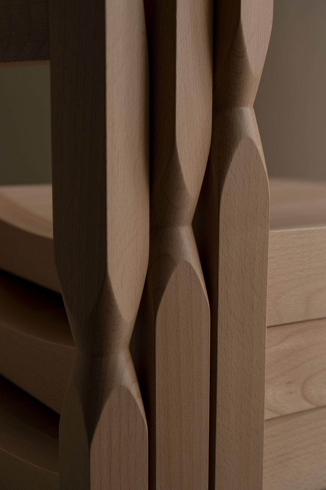 The Woodwerk chair (detail) by MASSPRODUCTIONS. Photo © MASSPRODUCTIONS.