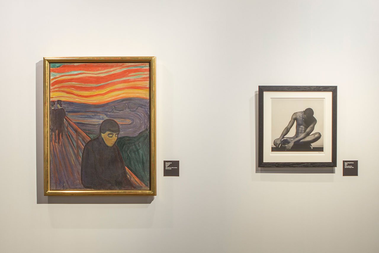 Mapplethorp + Munch exhibition at the Munch Museum, Oslo (2016). Installation view.Photo by Ove Kvavik. Courtesy the Munch Museum. 