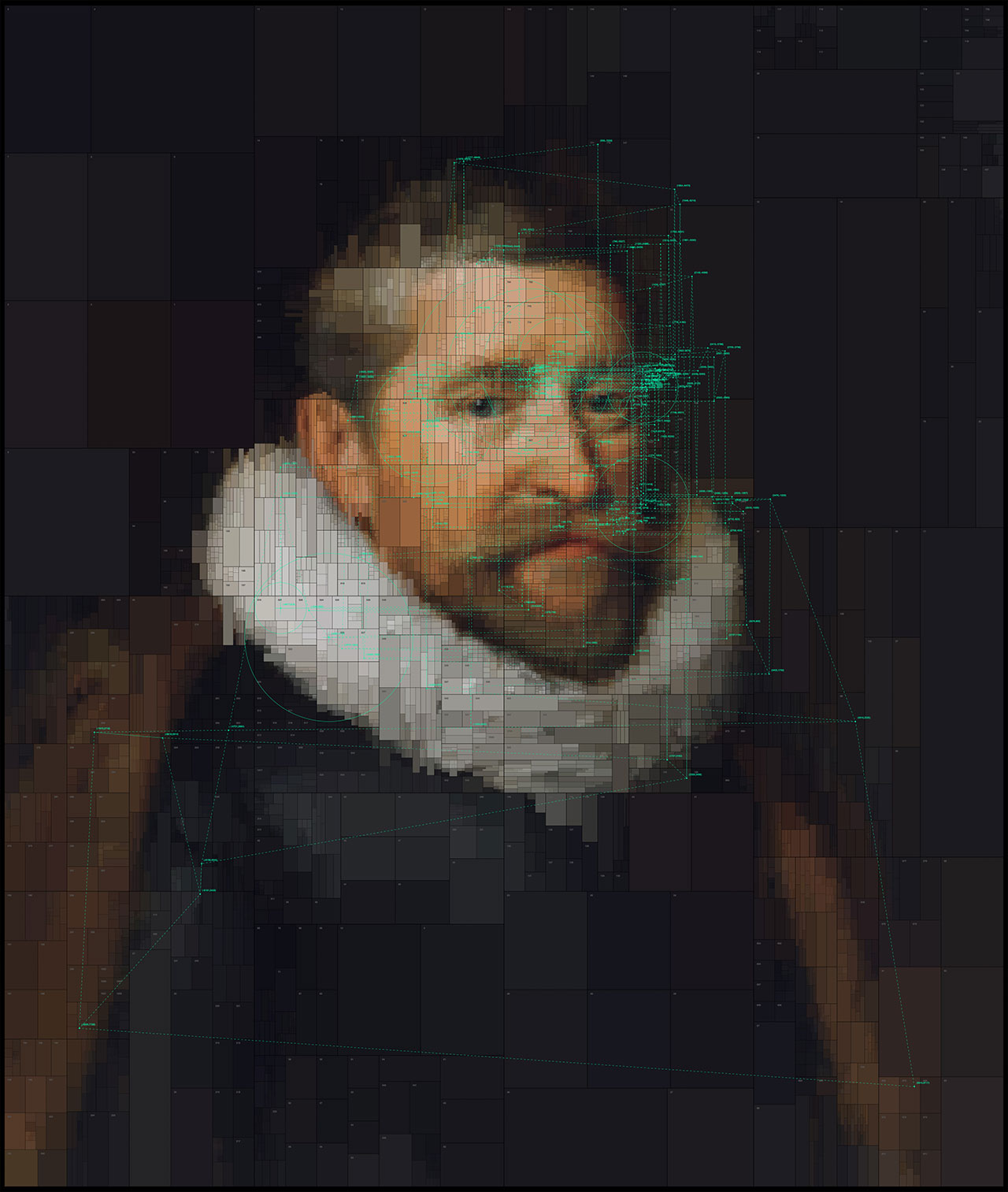 Sir Henry Wotton, from Portraits series by Dimitris Ladopoulos (Original painting by Michiel Janszoon van Mierevelt, 1620).