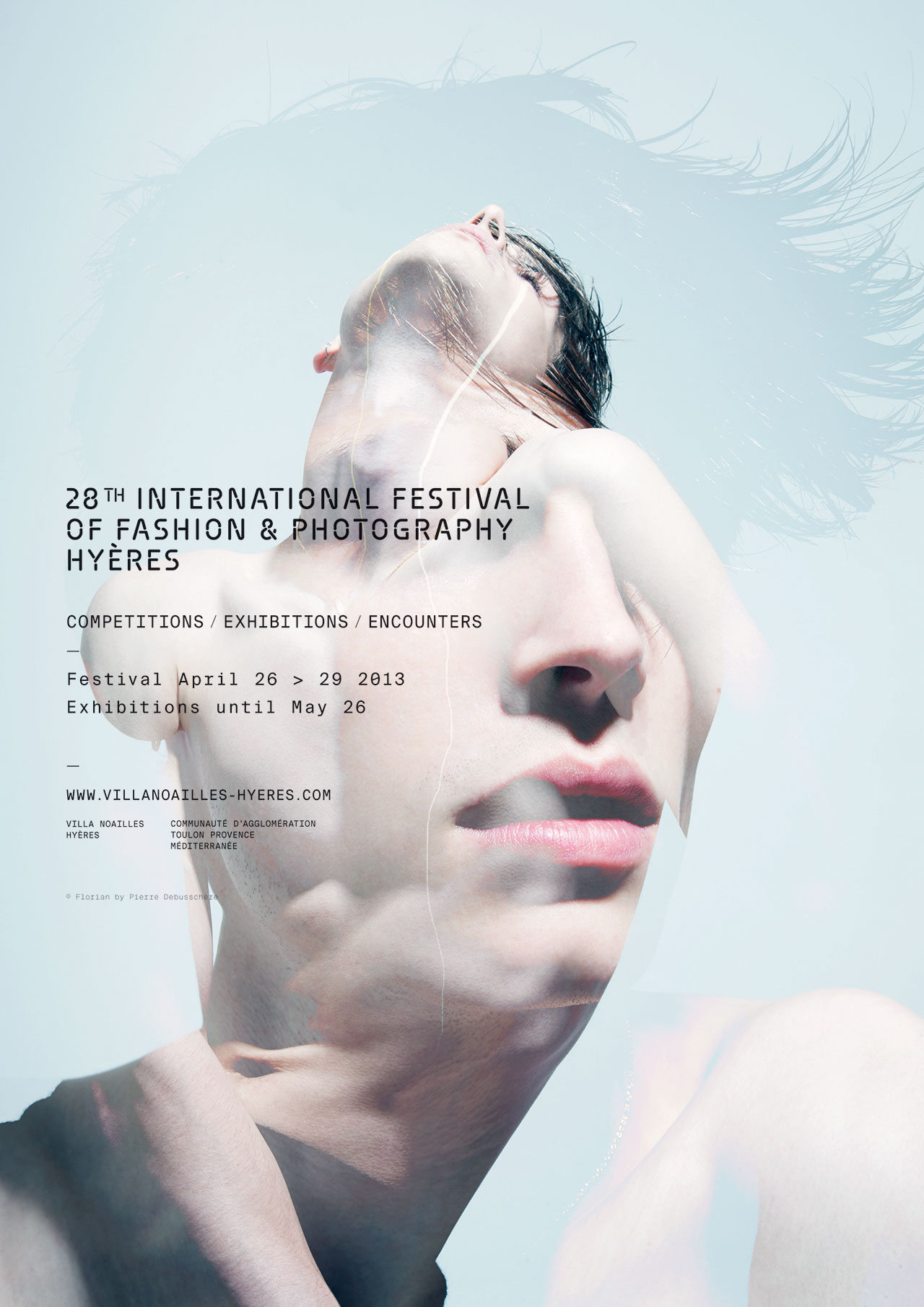 The poster of HYÈRES 2013,  Florian © Pierre Debusschere.