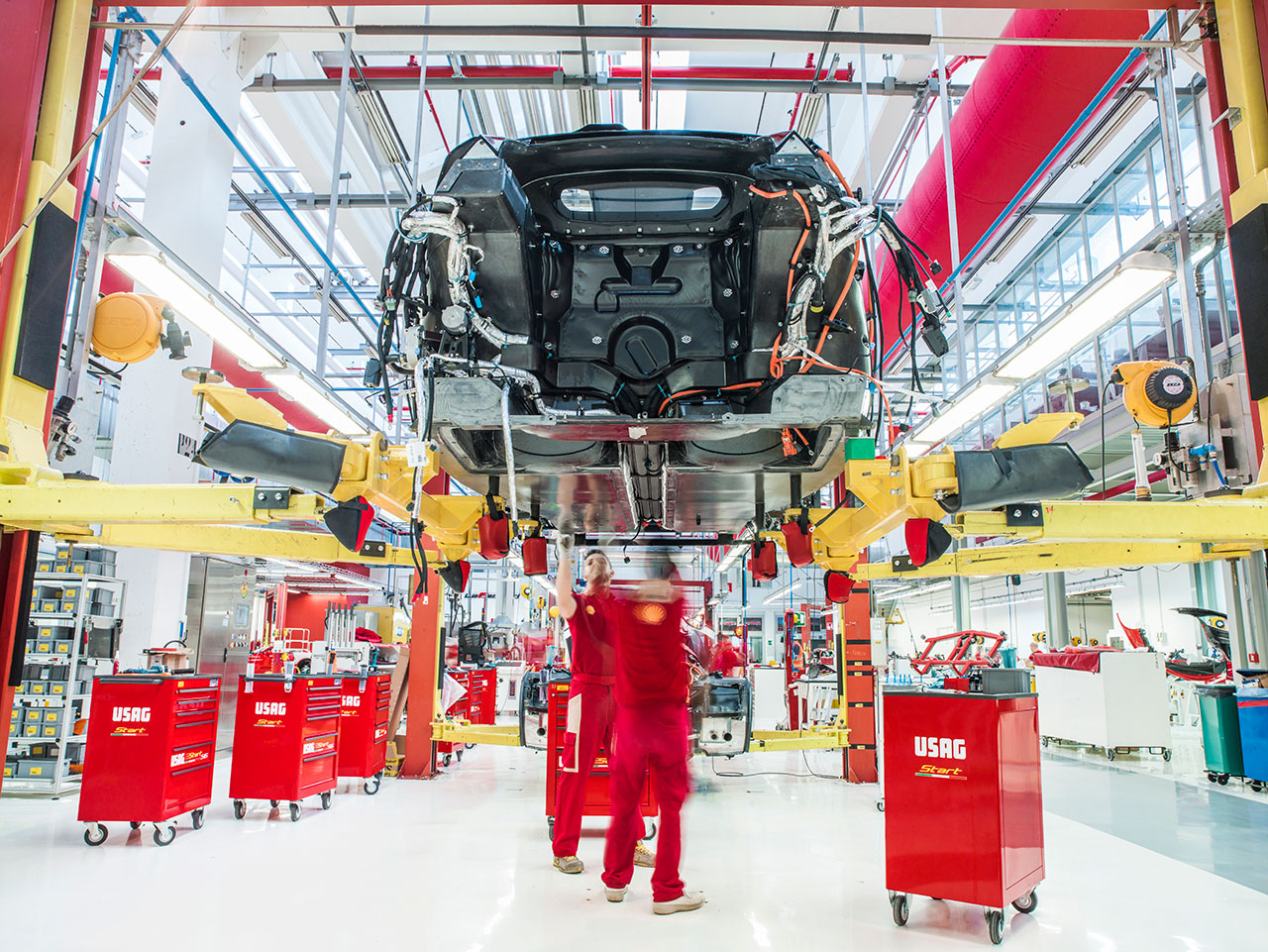 LaFerrari in production. Photo courtesy of Ferrari.