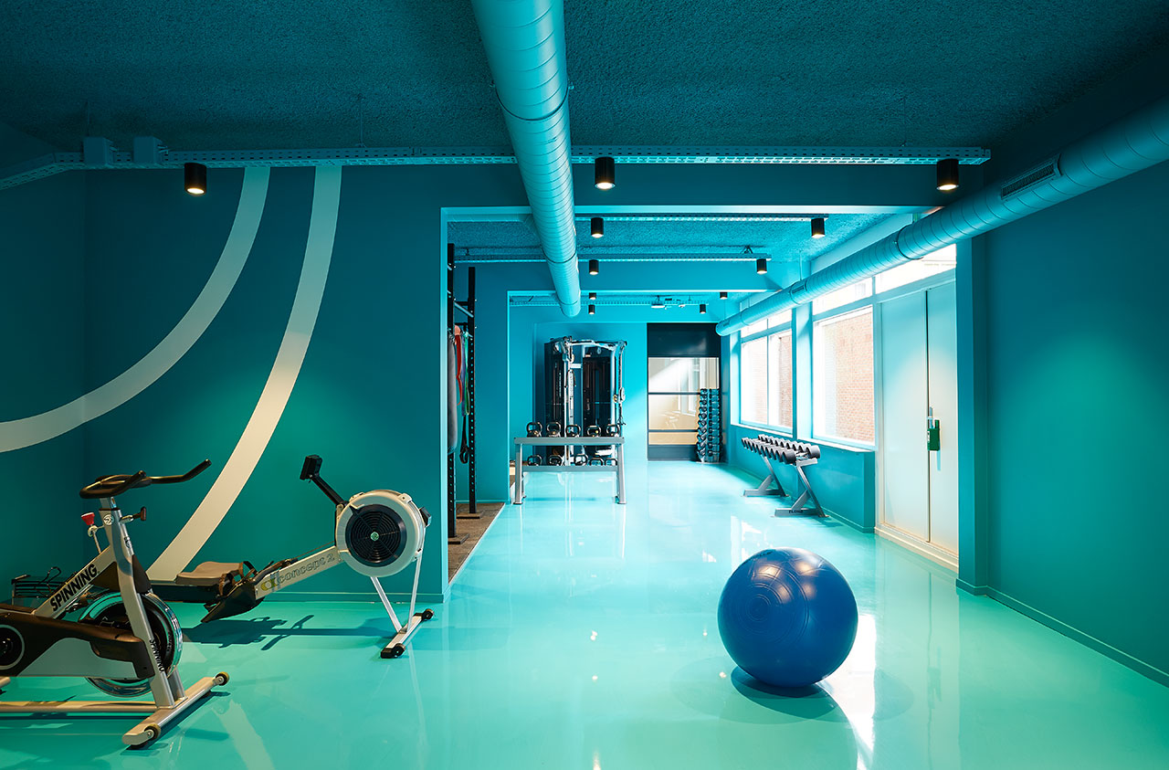 The Student Hotel Amsterdam The Hague.
The gym, photo © Kasia Gatkowska x …,staat.