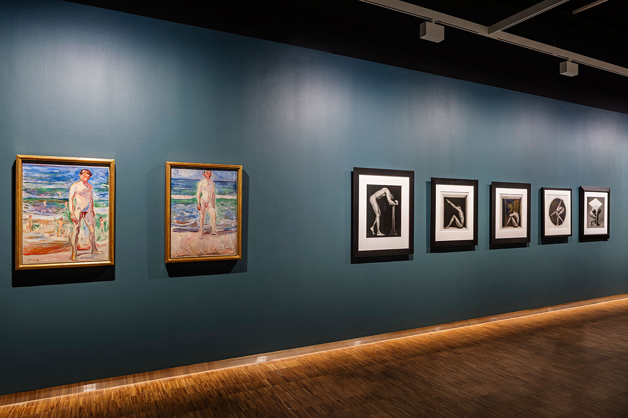 Mapplethorp + Munch exhibition at the Munch Museum, Oslo (2016). Installation view.Photo by Vegard Kleven.