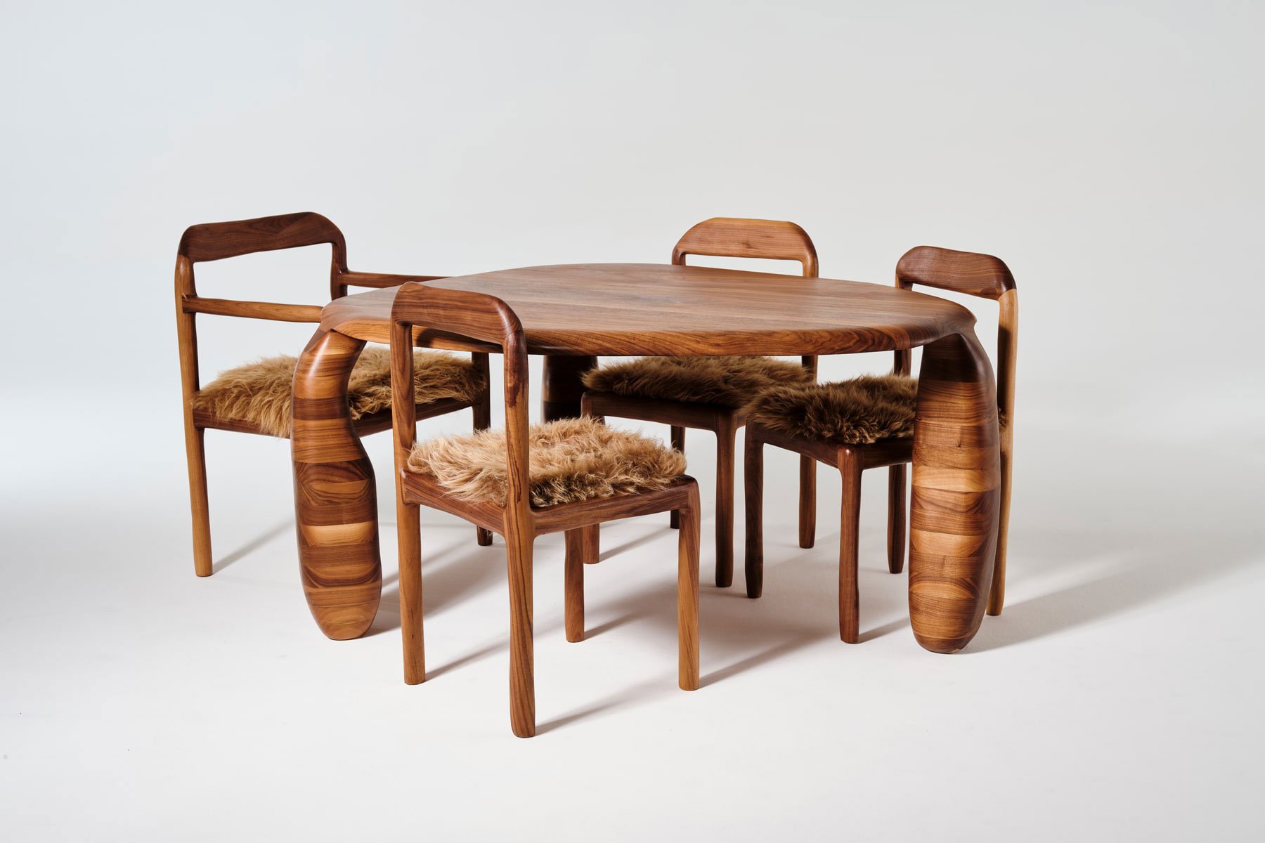 Dining Table and chairs by Niklas Runesson. Photo © Niklas Runesson. Greenhouse Exhibitor (SFF2025).