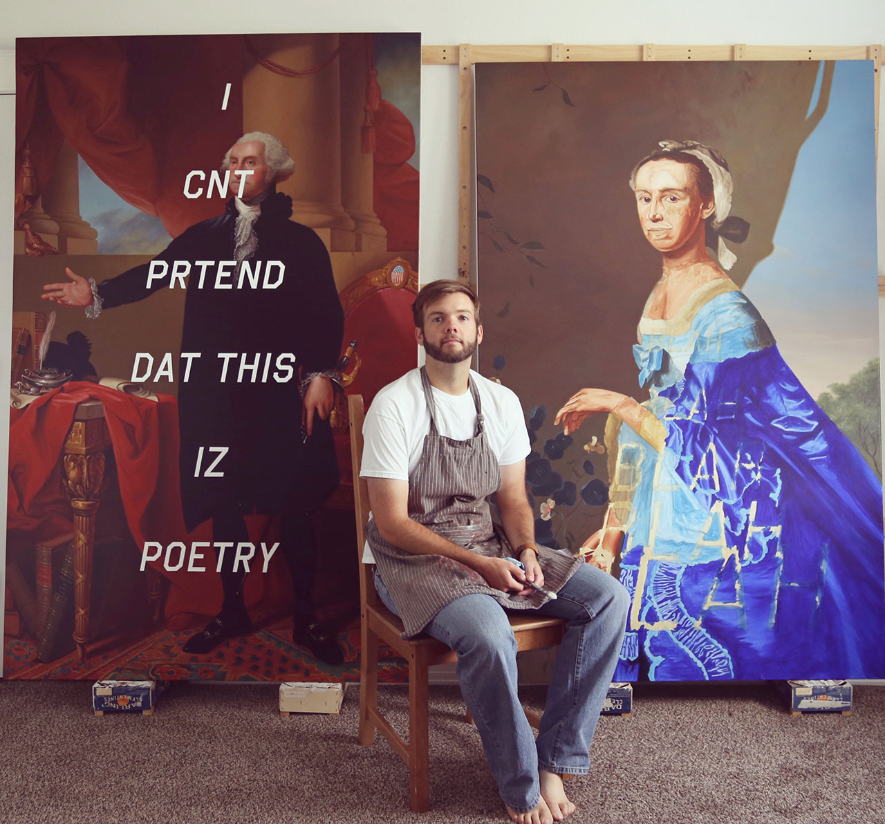 Shawn Huckins studio. Photo © Shawn Huckins.