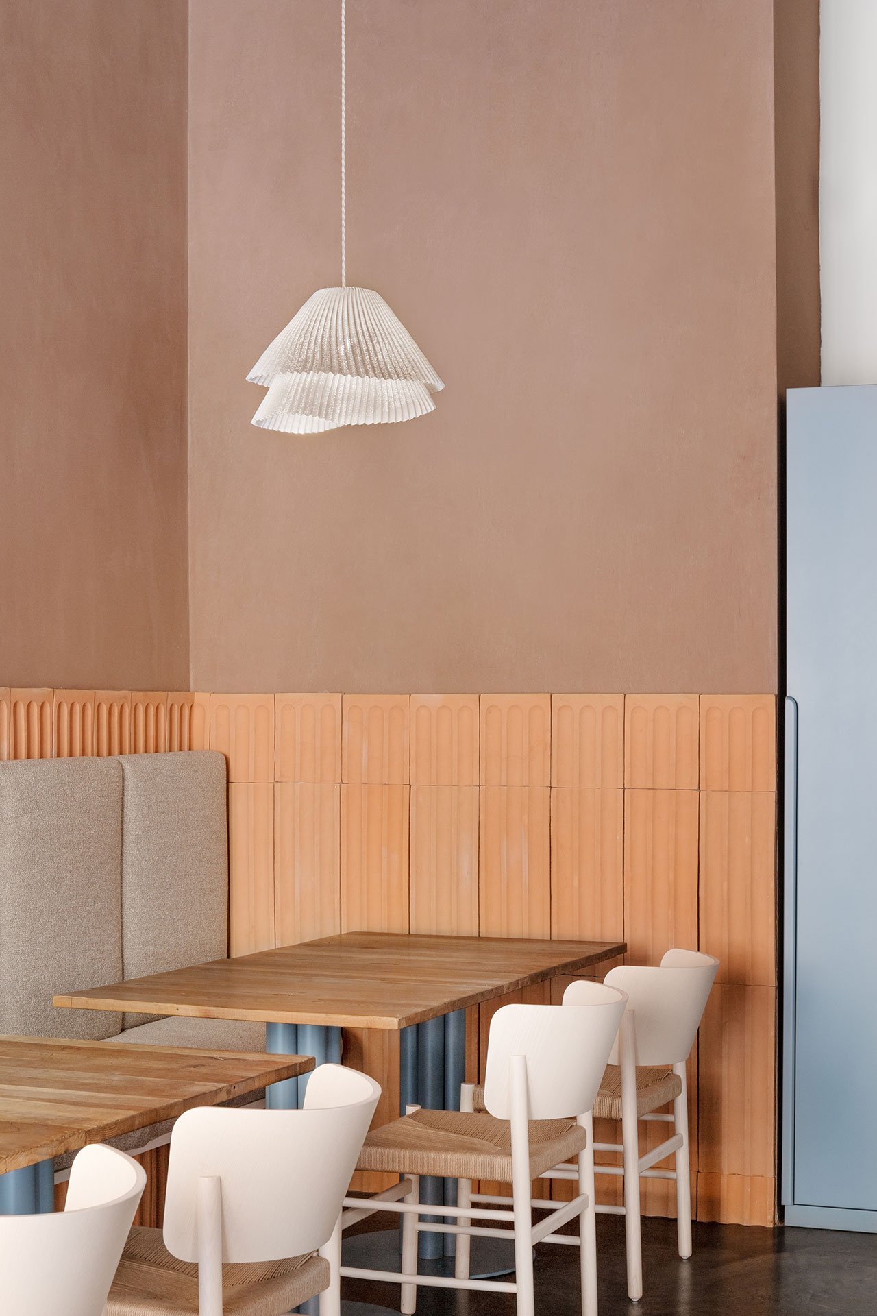 28 Posti restaurant designed by Cristina Celestino. Photo Delfino Sisto Legnani.