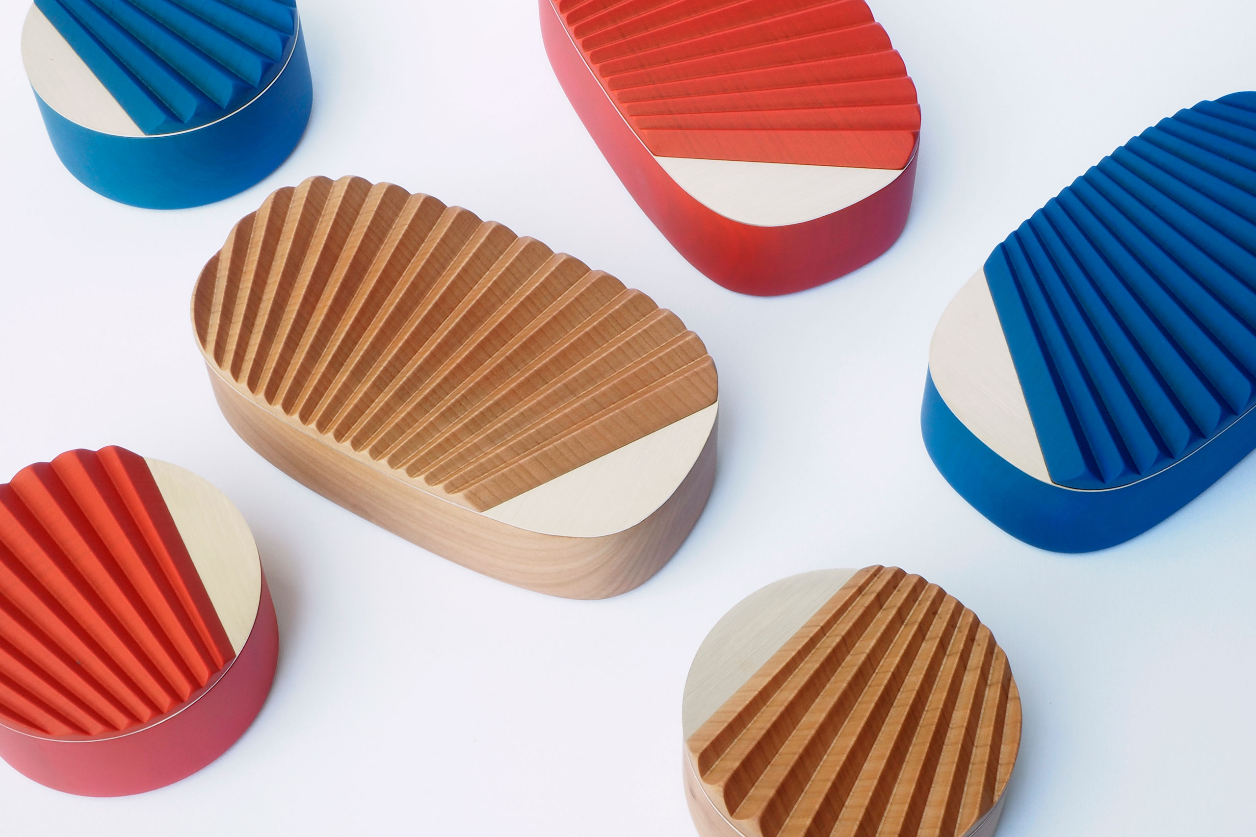 MINIPORTRAIT wooden boxes, designed by Ilaria Innocenti &amp; Giorgio Laboratore for PORTEGO.