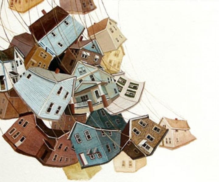 Amy Casey and her falling cities