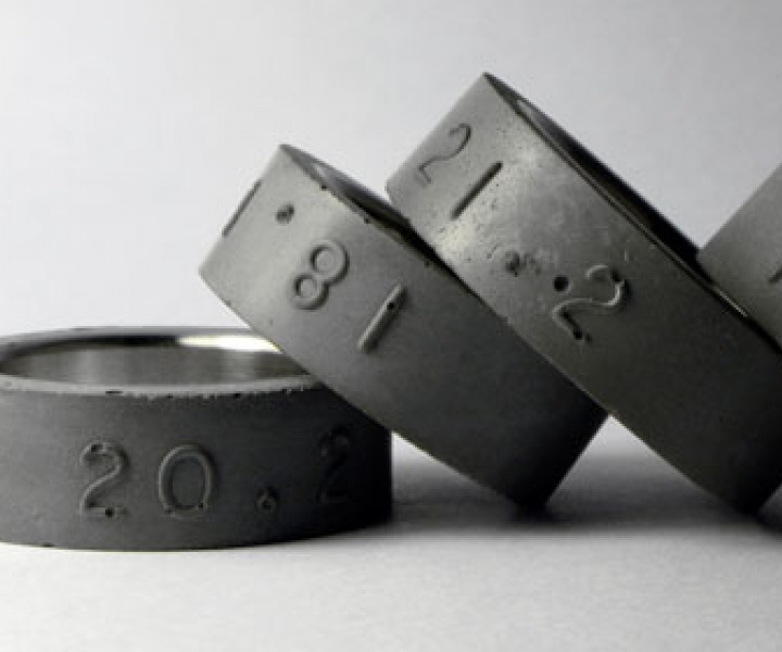 Concrete rings by 22designstudio