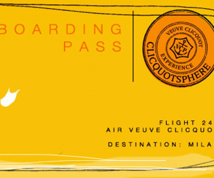 We are about to fly with Veuve Clicquot airlines. Are you ready?