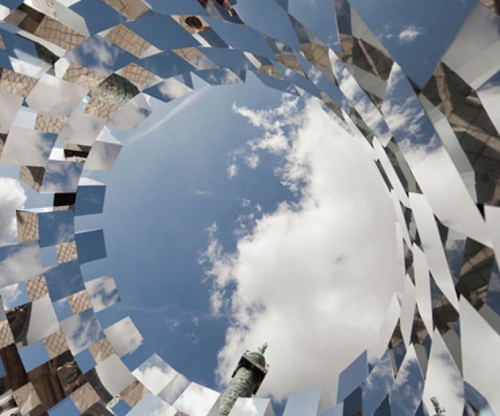 'Ring' Mirror Installation by Arnaud Lapierre @Place Vendôme, Paris