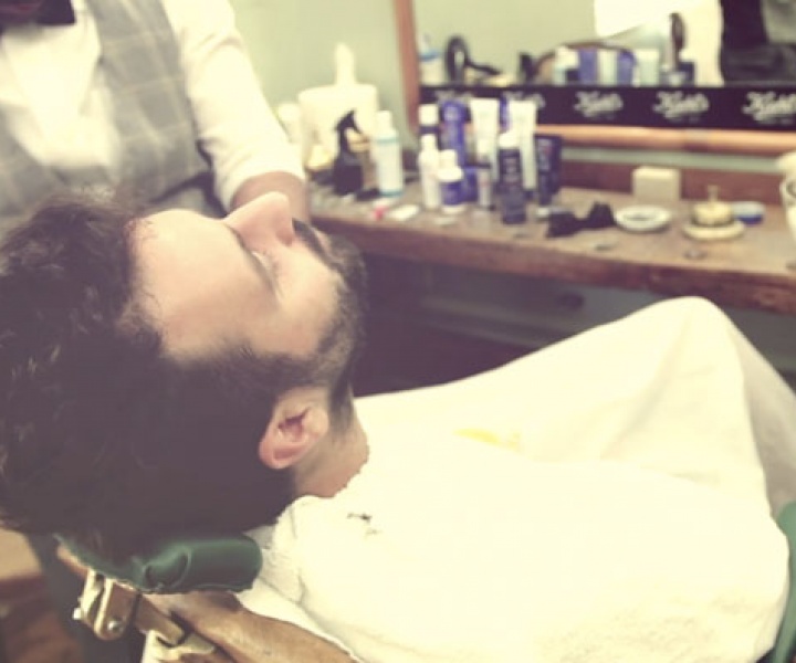 Yatzer at '1900 The Barber Shop' with Kiehl's Greece