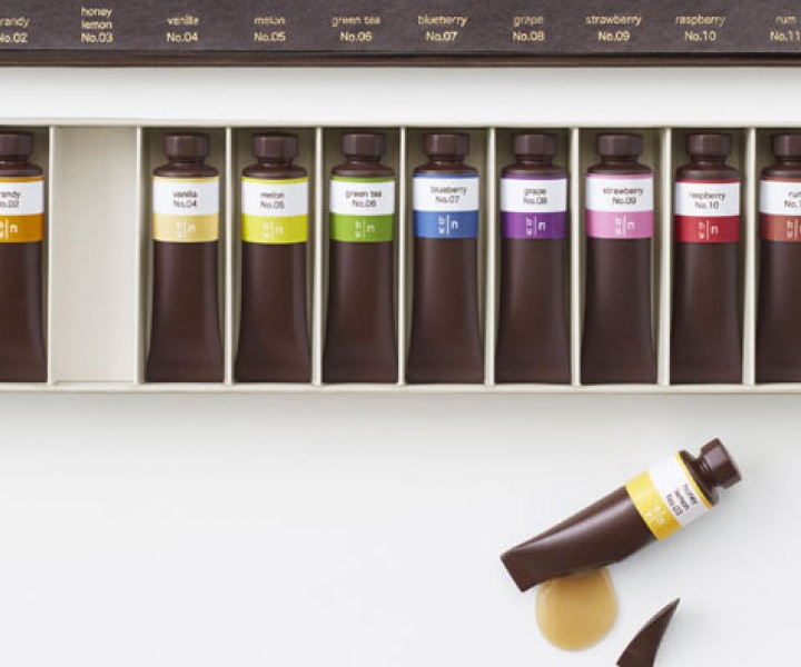 Edible Chocolate Paint Tubes by Nendo