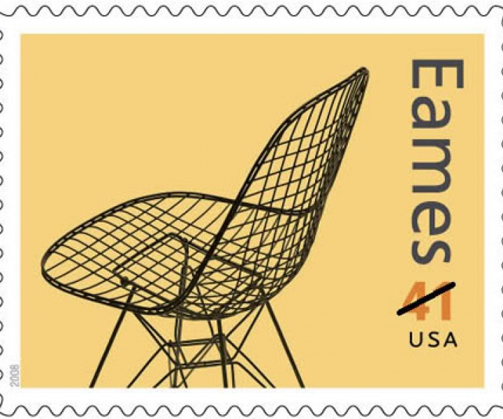 Charles & Ray Eames Stamp Set designed by Derry Noyes for USPS