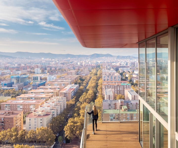 Odile Decq Reshapes Barcelona’s Skyline with a Sculptural High-Rise that Echoes the City's Dynamism